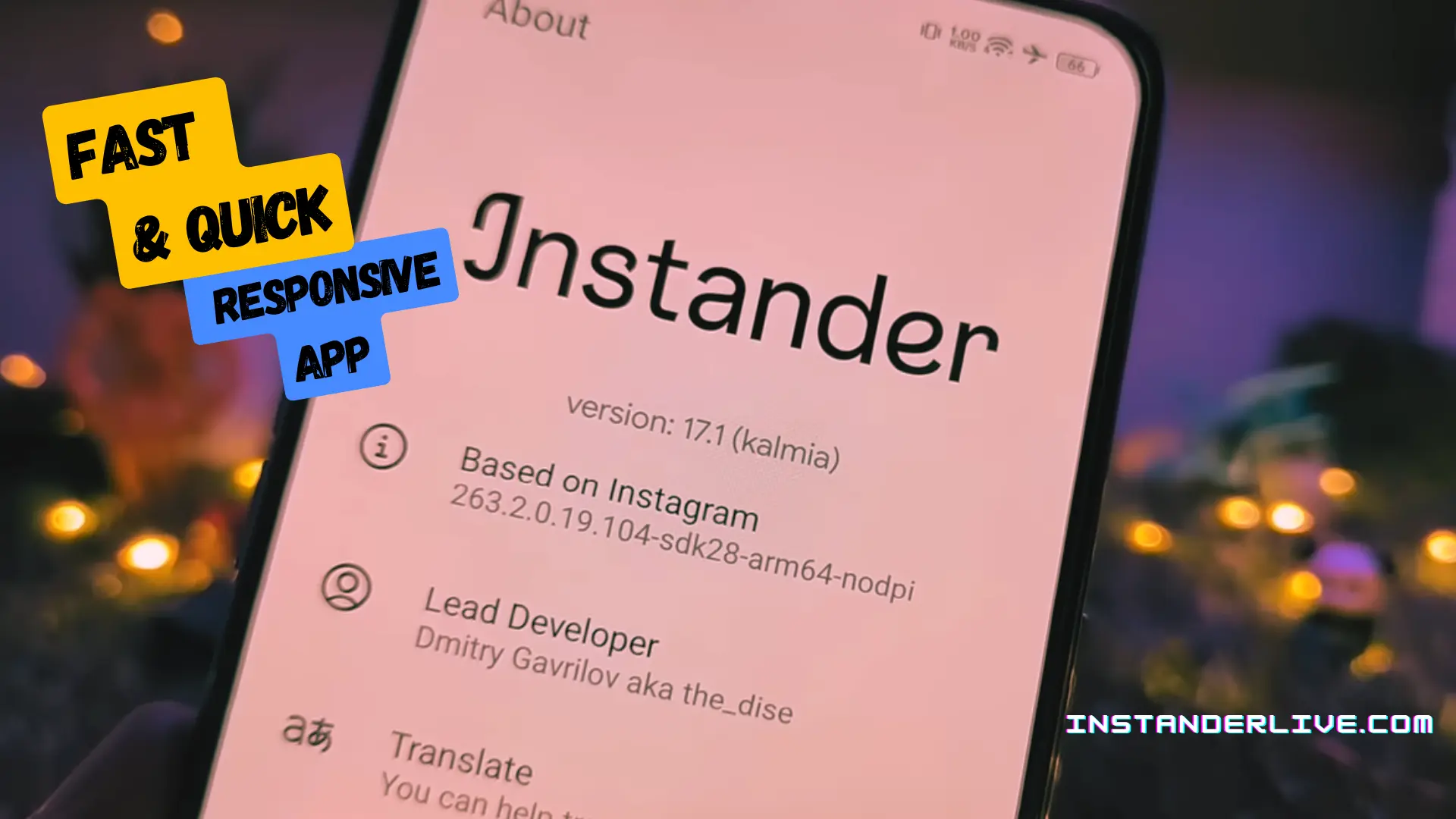 Fast & Quick Responsive Instander App