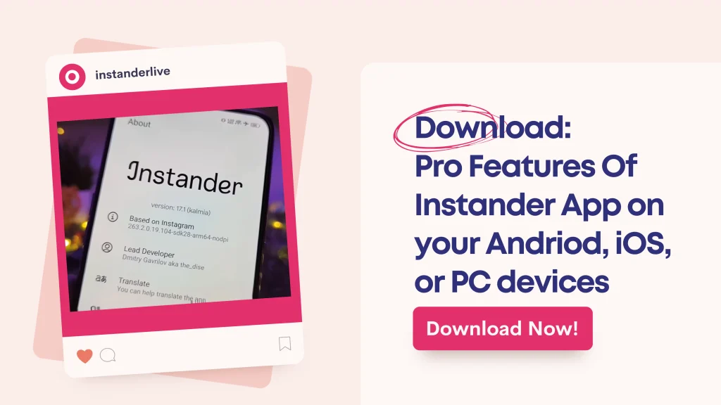Download your Instander app
