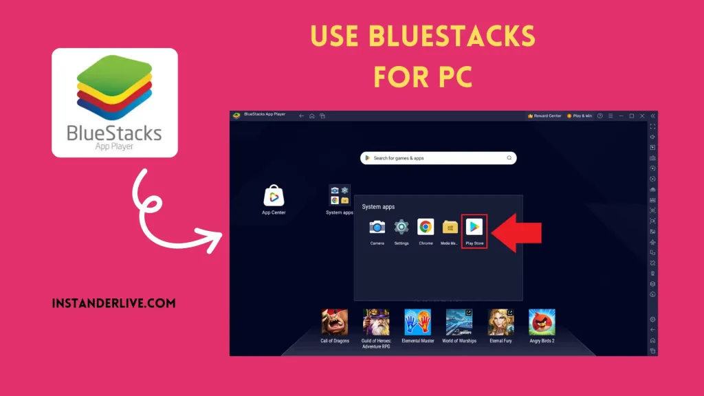PC with Bluestacks
